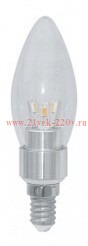 Лампа с/д LEEK LE SV LED 4W NT 3K E14 (Premium, прозрачная) (100)