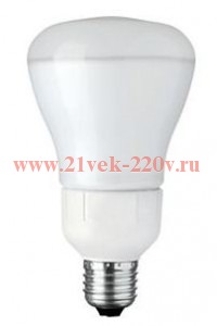 Лампа энергосберегающая PL E Reflector R80 20W/827 E27 230 240V 143x81x48 PHILIPS