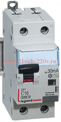 Дифавтомат Legrand DX3 АВДТ 1П+Н C10А 300MA тип AC