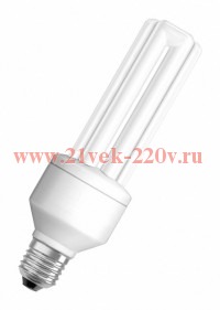 Лампа компактная люминесцентная DULUX INT LL 22W/827 220 240V 1410lm E27 d58x173 20000h OSRAM