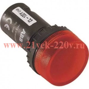 Лампа СL-100R красная сигнальная (лампочка отдельно) только для дверного монтажа ABB