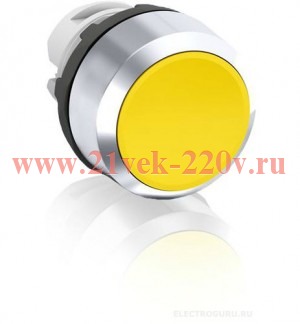 Кнопка ABB MP1-20Y желтая (только корпус) без подсветки без фиксации