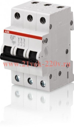 Автоматический выключатель ABB 3-полюсный SH203L C16 ( автомат )