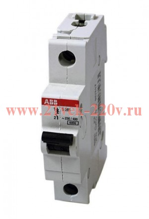 Автоматический выключатель ABB 1-полюсный S201 C1 (автомат)