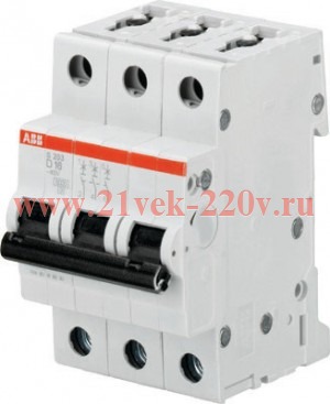 Автоматический выключатель 3-полюсный ABB S203 D32 (автомат электрический)