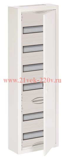 Шкаф 72М(6х12) навесной IP44 950x300x160 ABB ComfortLine Compact CA c клеммами N/PE (CA16VZRU)
