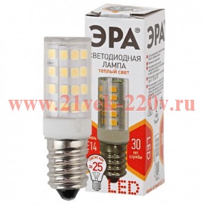 Лампа светодиодная ЭРА LED T25-3,5W-CORN-827-E14 теплый свет 732882