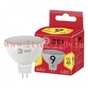 Лампа светодиодная ECO LED MR16-9W-827-GU5.3 ЭРА Б0032972