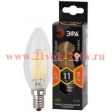 ЭРА F-LED B35-11w-827-E14 (филамент, свеча, 11Вт, тепл, E14)