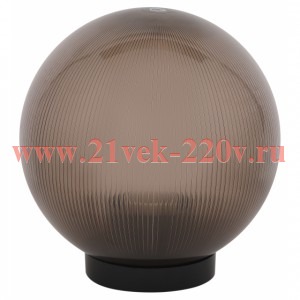 ЭРА НТУ 02-60-205 Светильник садово-парковый, шар дымчатый призма D=200 mm