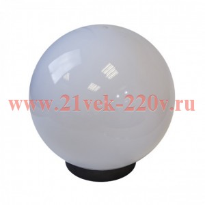 ЭРА НТУ 02-60-251 Светильник садово-парковый, шар белый призма D=250 mm