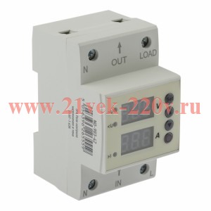 ЭРА Реле контроля напряжения и тока NO-903-42 РКНТ-1 63А эл. дисплей