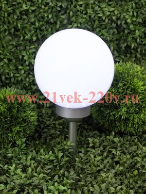 ЭРА Светильник уличный ERASF22-21 Шар на солнечных батареях садовый 20 см