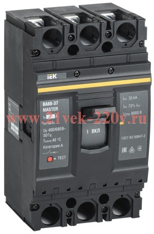 Автоматический выключатель ВА88-37 Master 3Р 400А 35кА ИЭК (автомат)