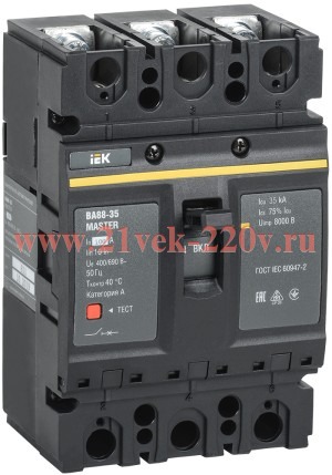 Автоматический выключатель ВА88-35 Master 3Р 250А 35кА ИЭК (автомат)