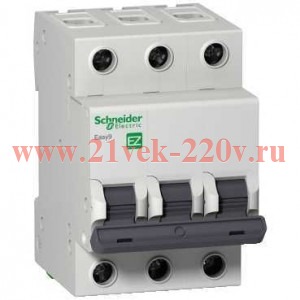Автоматический выключатель Schneider Electric EASY 9 3П 16А С 4,5кА 400В (автомат)