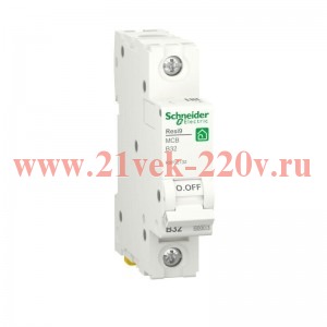 Автоматический выключатель Schneider Electric RESI9 1П 32А В 6кА 230В 1м (автомат)