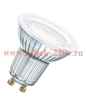 Лампа светодиодная LV PAR16 80 60° 6,9W/840 (=80W) GU10 700lm (стекло) OSRAM нейтральный белый свет