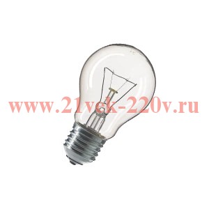 Лампа накаливания STANDART A55 CL 75W 230V E27 d 55 x 98 PHILIPS