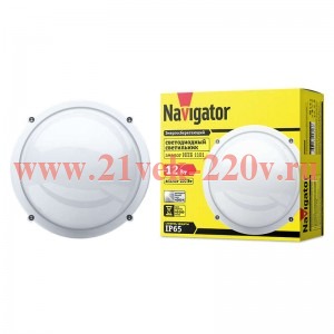 Светильник Navigator 94 826 NBL-R1-12-4K-WH-IP65-LED (аналог НПБ 1101/НПП 1101)