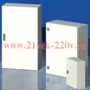 Навесной металлический влагозащищенный шкаф DKC CE IP65 1400x800x300мм с монтажной платой