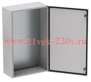 Навесной металлический влагозащищенный шкаф DKC ST IP65 600x600x250мм с монтажной платой