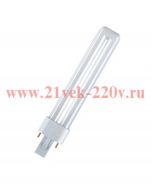 Лампа ультрафиолетовая SYLVANIA LYNX CF S 9W/BL368 G23 355-385nm (в ловушки для насекомых)