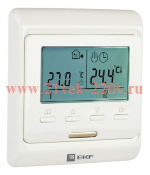Термостат для теплых полов электронный 16 A 230В с датчиком пола EKF Proxima