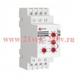 Реле контроля фаз RKF-11m 1НО/НЗ 280-480В 50/60Гц EKF PROxima