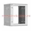 Шкаф телекоммуникационный настенный разборный 12U (600х350) дверь стекло, Astra A серия EKF Basic