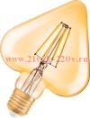 Лампа филаментная светодиодная Osram сердце Vintage 1906 LED CL GOLD 4.5W/824 E27 L165x125mm