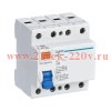 Выключатель дифференциального тока (УЗО) 4п 25А 100мА тип AC 6кА NL1-63 (R) CHINT 200226