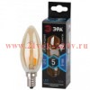 ЭРА F-LED B35-5W-840-E14 gold (филамент, свеча золот, 5Вт, нетр, E14)
