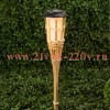 ЭРА Светильник уличный ERASF22-24 Факел бамбук на солнечных батареях садовый 56 см