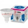 ЭРА Лампочка светодиодная STD LED Lense MR16-8W-840-GU5.3 GU5.3 8Вт линзованная софит нейтральный бе