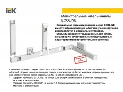 Кабель-канал Элекор, Эколайн и аксессуары IEK, купить по низкой цене в Москве