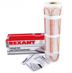Нагревательные маты для теплого пола под плитку Rexant (Рексант), купить по выгодной цене в интернет-магазине 21vek-220v.ru