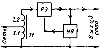 Электрическая схема стабилизатора напряжения 