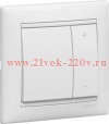 Светорегулятор Legrand Valena нажимной 600W белый