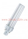 Лампа компактная люминесцентная DULUX D 18W/41 827 G24d 2 (мягкий тёплый белый 2700К)
