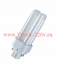 Лампа компактная люминесцентная DULUX D/E 26W/41 827 G24q 3 (мягкий тёплый белый 2700)