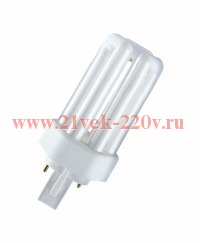 Лампа компактная люминесцентная DULUX T 13W/31 830 PLUS GX24d 1 (тёплый белый)