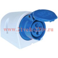 Розетка наружной установки IP44 32A 2P+E 230V ДКС