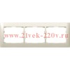 Рамка Legrand Galea Life 3 поста горизонтальная White