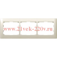 Рамка Legrand Galea Life 3 поста горизонтальная White