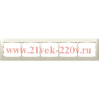 Рамка Legrand Galea Life 5 постов горизонтальная White