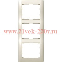 Рамка Legrand Galea Life 3 поста вертикальная White