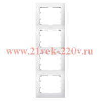 Рамка Legrand Galea Life 4 поста вертикальная White