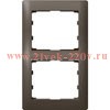 Рамка Legrand Galea Life 2 поста вертикальная Dark Bronze