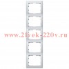 Рамка Legrand Galea Life 5 постов вертикальная Aluminium